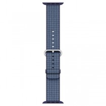 Браслет Apple Watch 42мм, из плетёного нейлона тёмно-﻿синий