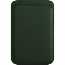 Чехол Apple iPhone Leather Wallet MagSafe Sequoia Green